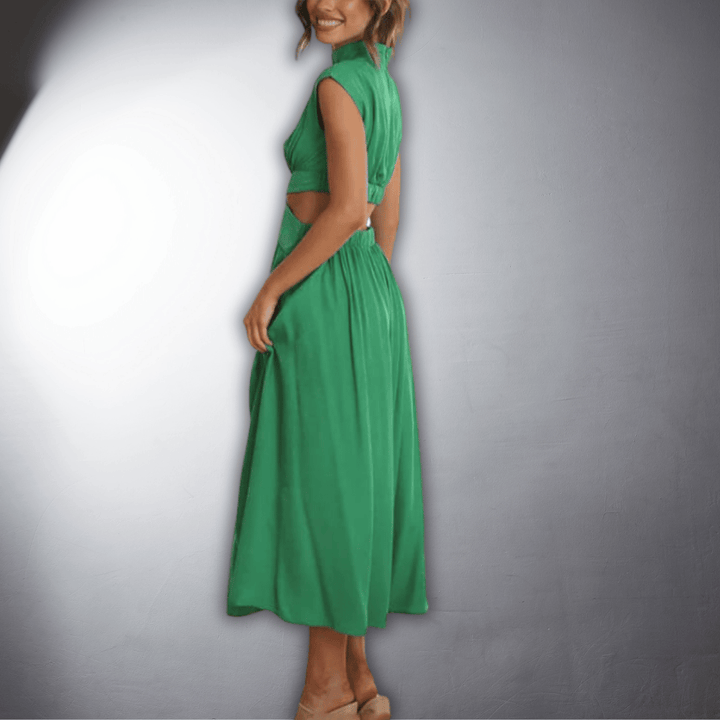 Ilona | Abito Plissettato Vegano con Comfort Premium