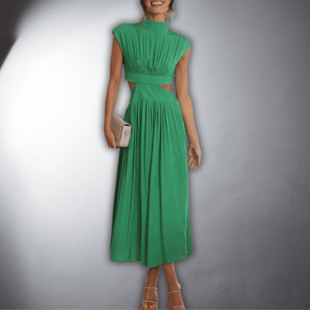 Ilona | Abito Plissettato Vegano con Comfort Premium